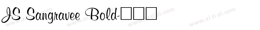 JS Sangravee Bold字体转换